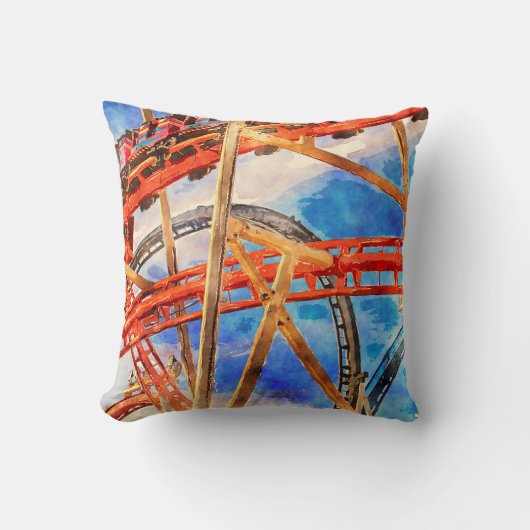 ジェットコースター装飾用クッション クッション (正面)
