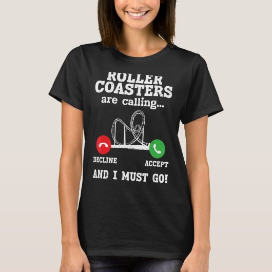 ジェットコースター遊園地カーニバルライド1 Tシャツ (正面)