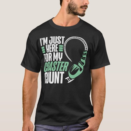 ジェットコースター遊園地I'S Just Here For My My Tシャツ (正面)