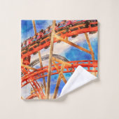 ジェットコースター風呂タオルセット バスタオルセット (ウォッシュタオル)