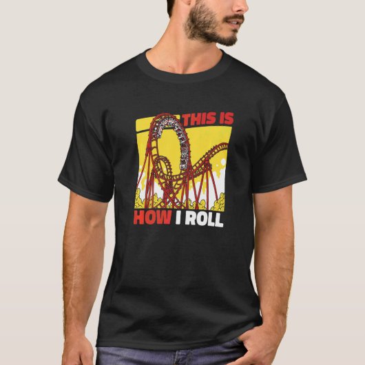 ジェットコースター コースター 遊園地 Tシャツ (正面)