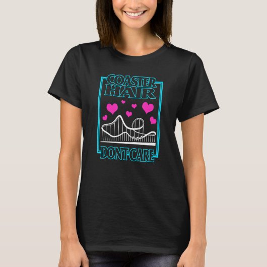 ジェットコースター+ヘアー+気にしない Tシャツ (正面)