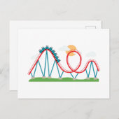 ジェットコースター ポストカード (正面/裏面)