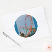 ジェットコースター ラウンドシール (封筒)