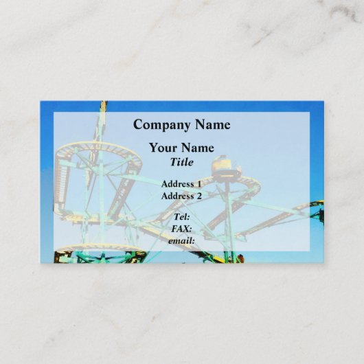 ジェットコースター 名刺 (正面)