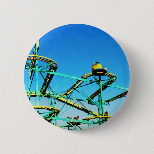 ジェットコースター 缶バッジ (正面)