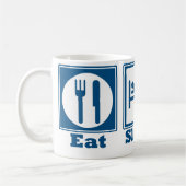 (ジェットコースター) -青食べて下さい、眠らせて下さい、及び乗って下さい コーヒーマグカップ (左)