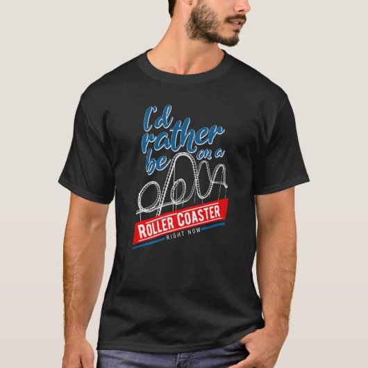 ジェットコースターEnに乗っおもしろいたい Tシャツ (正面)