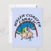 ジェットコースターFanatic Tシャツとギフト ポストカード (正面/裏面)