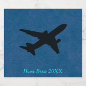 ジェットシルエット ビールラベル (シングルラベル)