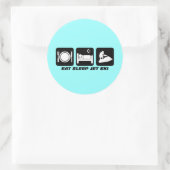 ジェットスキおもしろいー ラウンドシール (バッグ)