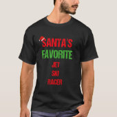 ジェットスキレーサーパジャマおもしろいクリスマス Tシャツ (正面)