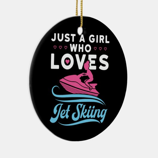 ジェットスキーが大好きな女の子 セラミックオーナメント (右)