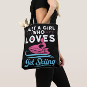 ジェットスキーが大好きな女の子 トートバッグ (クローズアップ)