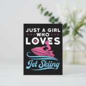 ジェットスキーが大好きな女の子 ポストカード (スタンド正面)