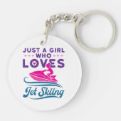 ジェットスキーが大好きな女の子PWC キーホルダー (裏面)