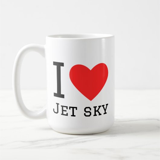 ジェットスキーが好き コーヒーマグカップ (左)