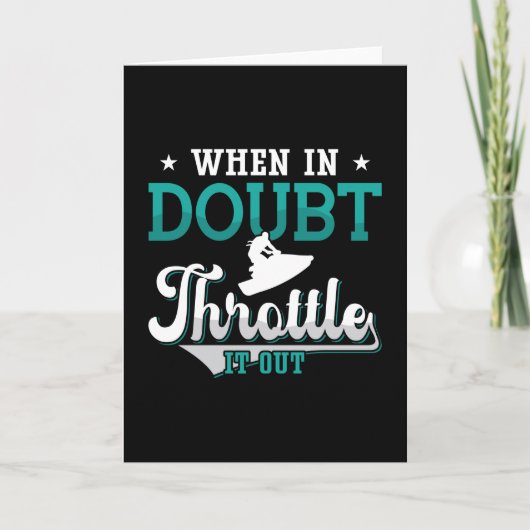 ジェットスキーが疑わしい時ジェットスキーを締め出す カード (正面)