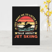 ジェットスキーでジェットスキー水上スポーツジェッスキーの話を カード (黄色い花)