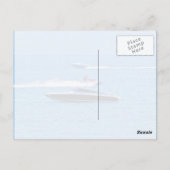 ジェットスキーとボートの海 ポストカード (裏面)