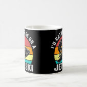 ジェットスキーのヴィンテージジェットスキーの上にいる コーヒーマグカップ (中央)