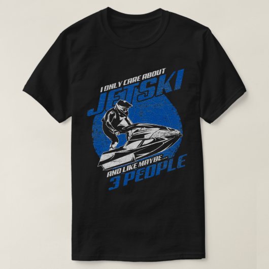 ジェットスキーの興味 Tシャツ (デザイン正面)