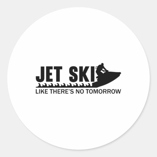 ジェットスキーは明日のジェットスキージェットスキー ラウンドシール (正面)