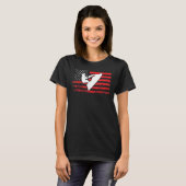 ジェットスキーアメリカ国旗のジェットスキー Tシャツ (正面フル)