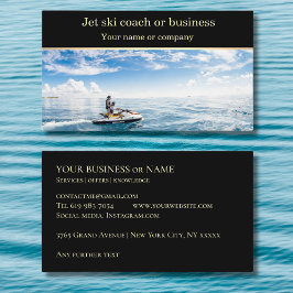 ジェットスキーウォータースキーコーチインストラクター 名刺