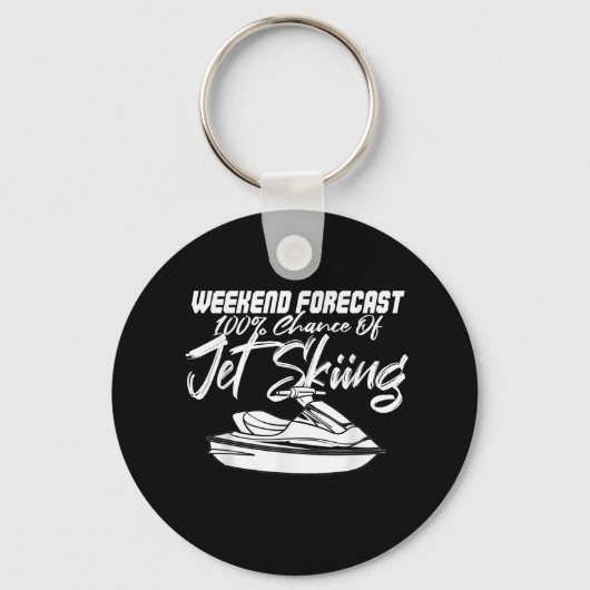 ジェットスキーギフトジェットスキーのスキーヤードライバー水スポーツT キーホルダー (正面)