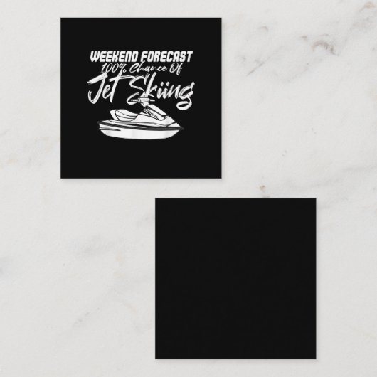 ジェットスキーギフトジェットスキーヤードライバー水上競技T スクエア名刺 (正面/裏面)