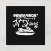 ジェットスキーギフトジェットスキーヤードライバー水上競技T スクエア名刺 (正面)