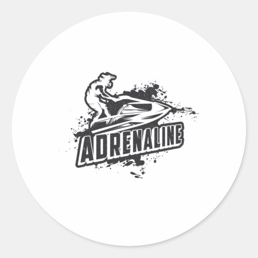 ジェットスキースキーアドレナリンウォータースポーツジェットスキー ラウンドシール (正面)