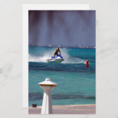 ジェットスキーパラダイス 便箋 (正面/裏面)