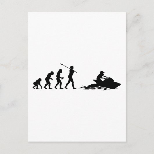 ジェットスキーヤー ポストカード (正面)