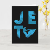 ジェットスキーライダー水スポーツジェットスキージェットスキー カード (黄色い花)