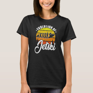 ジェットスキーレトロウォータースポーツクラブスキインの進化 Tシャツ