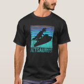 ジェットスキー恐竜の水ジェットスキーDinoウォータークラフトRe Tシャツ (正面)