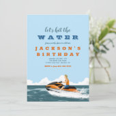 ジェットスキー招待状 招待状 (スタンド正面)