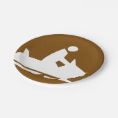 ジェットスキー標識 ペーパープレート (アングル)