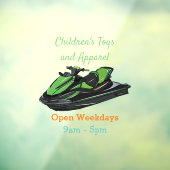 ジェットスキー漫画イラストレーション ウィンドウサイン (シート3)