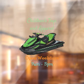 ジェットスキー漫画イラストレーション ウィンドウサイン (シート2)