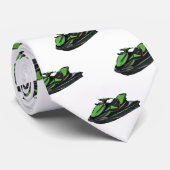 ジェットスキー漫画イラストレーション ネクタイ (ロール)