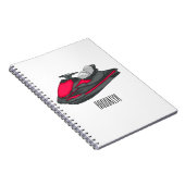 ジェットスキー漫画イラストレーション ノートブック (右側)