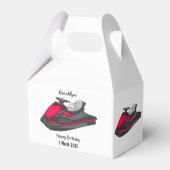 ジェットスキー漫画イラストレーション フェイバーボックス (裏面サイド)