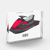 ジェットスキー漫画イラストレーション フォトブロック (左)