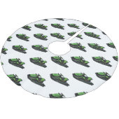 ジェットスキー漫画イラストレーション ブラッシュドポリエステルツリースカート (アングル)