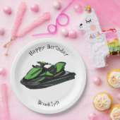 ジェットスキー漫画イラストレーション ペーパープレート (パーティー)