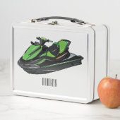 ジェットスキー漫画イラストレーション メタルランチボックス (インサイチュ)