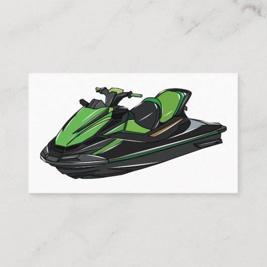 ジェットスキー漫画イラストレーション 名刺 (裏面)